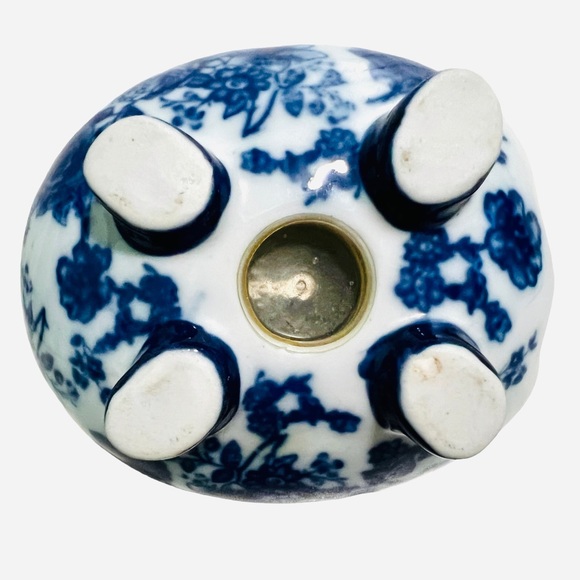 Vintage Delft Style Cobalt Blue Hand-painted Ceramic Piggy Bank - Picture 5 of 7